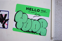 hello my name is graffiti sticker