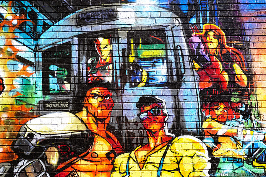 Gorillas by Night. Streets of Rage - LDNGraffiti