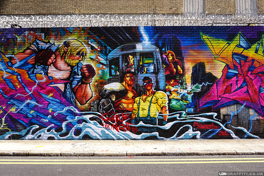 Gorillas by Night. Streets of Rage - LDNGraffiti